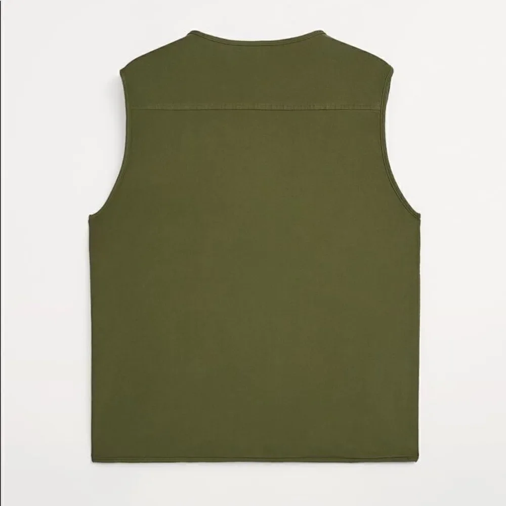 Zara Cotton Utility Vest New Medium